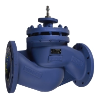 V222 Glove Valve, 2-Way, PN16, Flanged, Balanced plug, DN150, Kvs 350, Cast Iron Body, Stainless plug and seat, Max Glycol 50%, Stem up Closed