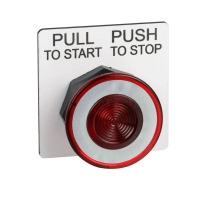 SCHNEIDER ELECTRIC Push Button SK, 30mm, push pull operator, red mushroom cap
