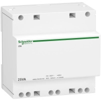 SCHNEIDER ELECTRIC Modular safety transfomer iTR - 230V 50-60Hz, outputL 12-24V, 25VA