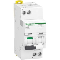 Комбинирана дефектнотокова защита (RCBO), Acti9 iCV40H, 1P+N, 10A, C крива, 10000A, тип A, 30mA