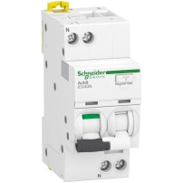 Комбинирана дефектнотокова защита (RCBO), Acti9 iCV40N, 1P+N, 32A, C крива, 6000A, A-SI type, 30mA