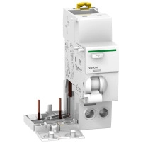 SCHNEIDER ELECTRIC Add-on residual current device, Acti9 Vigi iC60, 2P, 25A, A-SI, 30mA, 230-240VAC