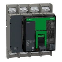 Прекъсвач, ComPacT NS800N, 50kA at 415VAC, 4P, фиксиран, ръчно управление, MicroLogic 2.0 контролен блок, 800A