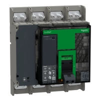 Прекъсвач, ComPacT NS1600H, 70kA at 415VAC, 4P, фиксиран, ръчно управление, MicroLogic 6.0 контролен блок, 1600A