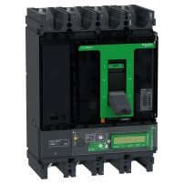 Автоматичен прекъсвач, ComPacT NSX630H, 70kA/415VAC, 4 полюса, MicroLogic Vigi 7.3E изключвателно устройство 570A