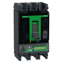Автоматичен прекъсвач, ComPacT NSX630N, 50kA/415VAC, 3 полюса, MicroLogic Vigi 7.3E изключвателно устройство 570A