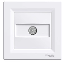TV розетка бялa крайна 1db ASFORA EPH3200121