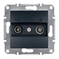 tv/r розетка крайна 1db, антрацит
