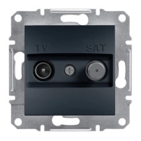 SCHNEIDER ELECTRIC TV-SAT ending socket, Asfora, 1dB, anthracite