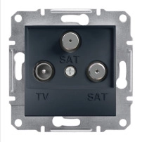TV-SAT-sat розетка крайна, антрацит