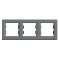 SCHNEIDER ELECTRIC 1-gang frame, Asfora, anthracite