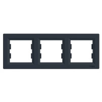 SCHNEIDER ELECTRIC Horizontal 3-gang frame, anthracite