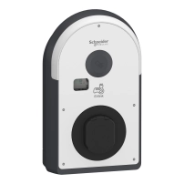 Зарядна станция, EVlink Pro AC/AC , 22kW, 32A, 3P+N, T2S изходен контакт, RDC-DD 6mA, MID meter
