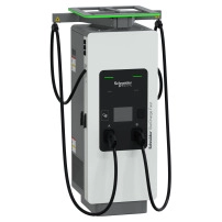 Бърза зарядна станция, Schneider StarCharge Fast 320, 240kW, 2xCCS2, 3.8m кабел, с-ма за управление на кабелите, Payter payment terminal
