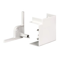 OptiLine 45 - bend 90° - 95 x 55 mm - PC/ABS - полярно бяло