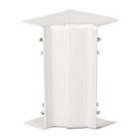 OptiLine 45 - вътрешен ъгъл - 185 x 55 mm - PC/ABS - полярно бял