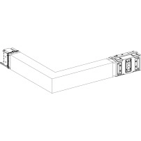 Elbow, Canalis KSA1000, алуминий, 1000A, sides A/B made to measure, turns right/left, 3L+N+PE, бял RAL9001