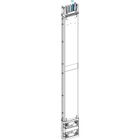 Vertical transport length, Canalis KSA250, алуминий, 250A, fire barrier, made to measure 0.8-1.9m, 3L+N+PE, RAL9001