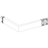 Elbow, Canalis KSA250, алуминий, 250A, sides A/B made to measure, turns right/left, 3L+N+PE, бял RAL9001