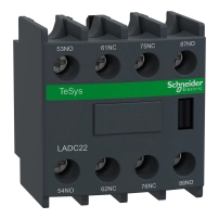 SCHNEIDER ELECTRIC Auxiliary contact block, TeSys Deca, 2NO+2NC (inc. 1NO + 1NC make before break)