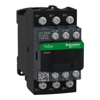 SCHNEIDER ELECTRIC Contactor TeSys D S207 3P(3NO) AC-3 25A <=440V coil 110V DC low