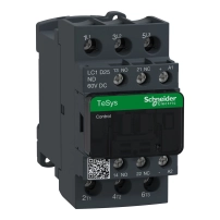Контактор, TeSys Deca, 3P(3 NO), AC-3/AC-3e, 0 to 440V, 25A, 60VDC coil