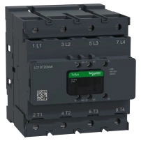 Контактор, Tesys Deca Advanced, 4P(4NO), AC-1, <=440V, 200A, 48-130V AC/DC бобина, клеми за кабелни обувки или шини
