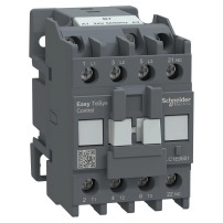 Контактор Easy TeSys Control,LC1E,3P(3NO),AC-3,<=440V,6A,24V AC бобина,50/60Hz,1NC спомагателен контакт
