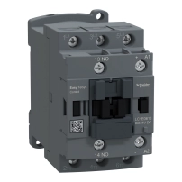 Контактор Easy TeSys Control,LC1E,3P(3NO),AC-3,<=440V,6A,24V DC бобина,1 NO спомагателен контакт