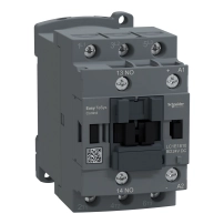 Контактор Easy TeSys Control,LC1E,3P(3NO),AC-3,<=440V,18A,24V DC бобина,1 NO спомагателен контакт