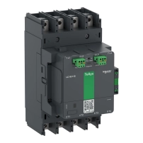 Високомощен контактор, TeSys Giga, 4 полюса (4NO), AC-1 <=440V 275A, разширена версия, 24…48V широколентова AC/DC намотка
