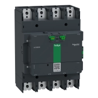 Високомощен контактор, TeSys Giga 630, 4P(4NO), AC-1 <=440V 1050A, разширена версия, 48-130V широколентова AC/DC намотка