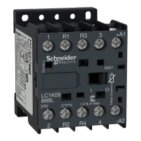 Контактор, TeSys K, 4P(2NO+2NC), AC-1, 20A, 24V DC бобина с ниска консумация