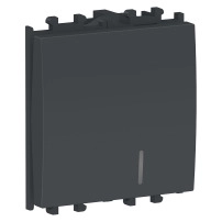 Easy Styl, switch, 1-pole 1-way, 2 modules, black