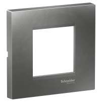 Easy Styl, cover frame, 2 modules, smoky grey