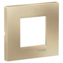 Easy Styl, cover frame, 2 modules, metallic beige