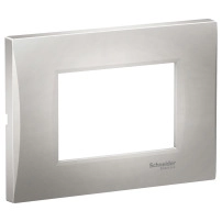 Easy Styl, cover frame, 3 modules, silver