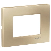 Easy Styl, cover frame, 3 modules, metallic beige