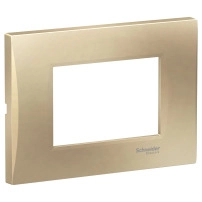 Easy Styl, cover frame, 3 modules, beige
