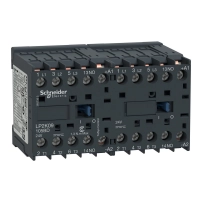 reversing Контактор, TeSys K, 3P, AC-3/AC-3e,440V 9A, 1NO, 24V DC coil, solder pins