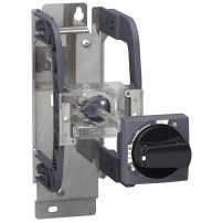 Mounting bracket kit, TeSys Ultra, IP54, black, with trip indication, with extended rotary handle, for LUB