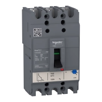 прекъсвач EasyPact CVS100BS, 25 kA, 415 VAC, 20 A номинален, термомагнитно TM-D изключващо у-во, 3P 3d
