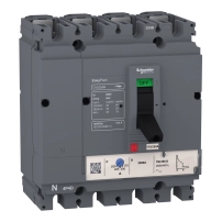 прекъсвач EasyPact CVS250B, 25kA, 415VAC, 200A номинален, термомагнитно TM-D изключващо у-во, 4P 3d