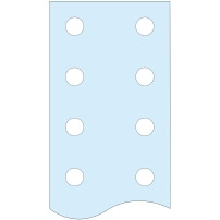 "PrismaSeT Linergy Перфорирана вертикална шина BS 80X5 L1675"