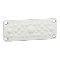SCHNEIDER ELECTRIC Membrane type, 35 entries with dia 5-32mm, Insulated, IP30-IP55, white, RAL 9003
