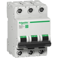 SCHNEIDER ELECTRIC Miniature circuit breaker Multi 9, C60SP, 3P, 25A, D, 480Y/277V, 10kA, UL 1077
