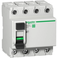 SCHNEIDER ELECTRIC Residual current circuit breaker (RCCB), Multi9 GFP, 4P, 25A, A-SI type, 30mA