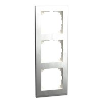 M-Pure Decor 3-gang frame St.Steel