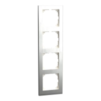 M-Pure Decor 4-gang frame St.Steel