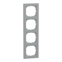 M-Pure 4-gang frame alumnium